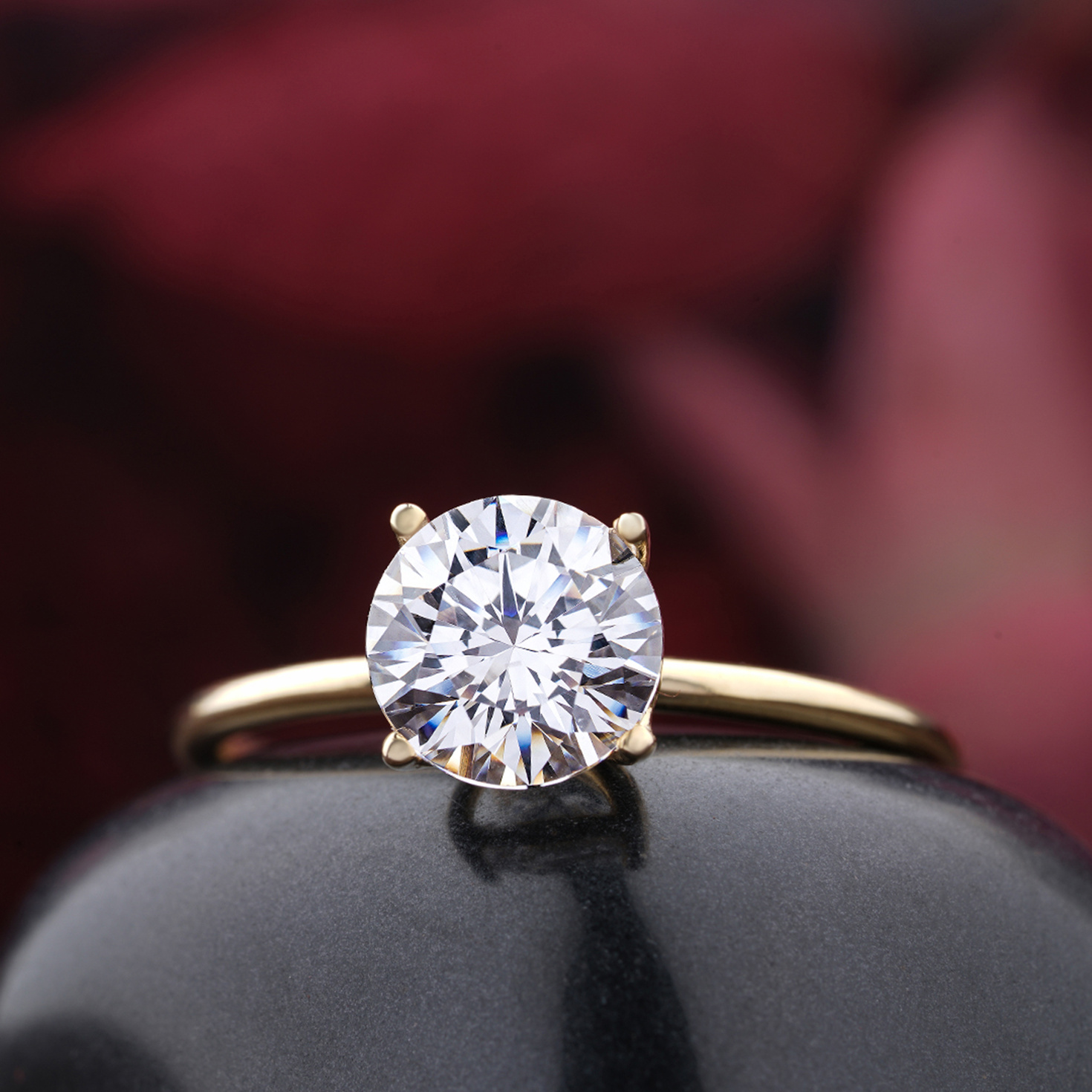 A Close-up Shot of a Diamond Ring